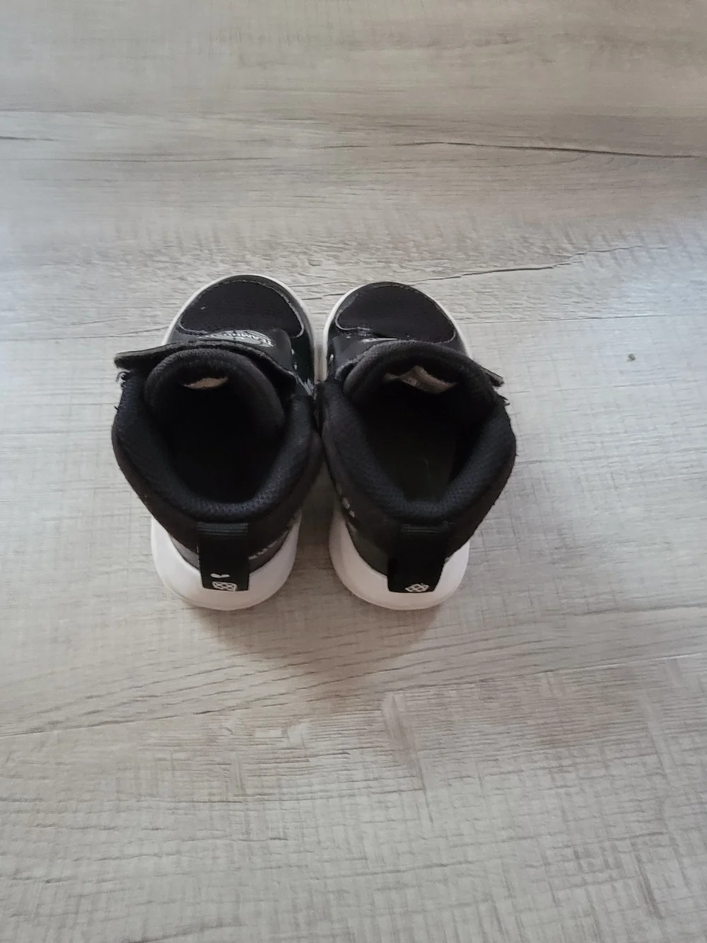 Nike Kids Black and White High-Top Sneakers